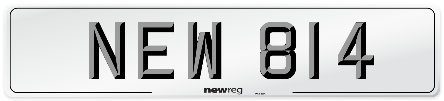 NEW 814 Number Plate from New Reg